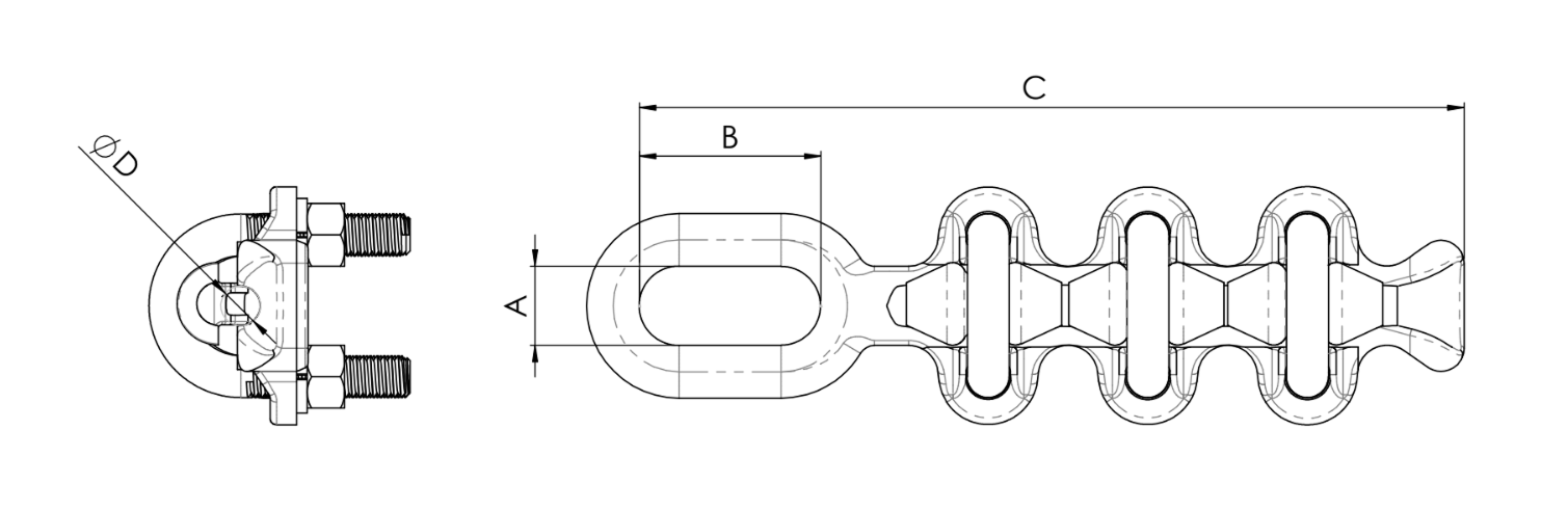 Morsa de retencion RG-3 con anillo