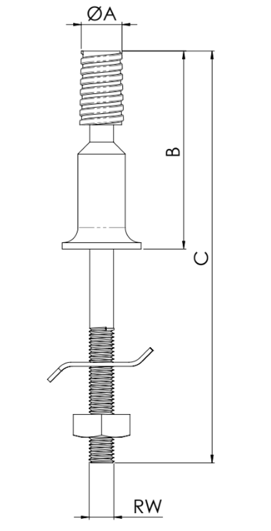 Perno MC 411 c-r