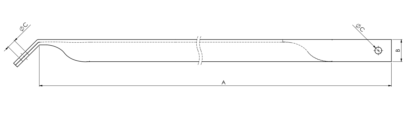 Brazo para Cruceta Vela MN 45