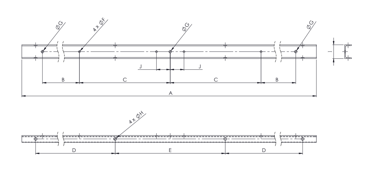 Cruceta Metalica MN 107