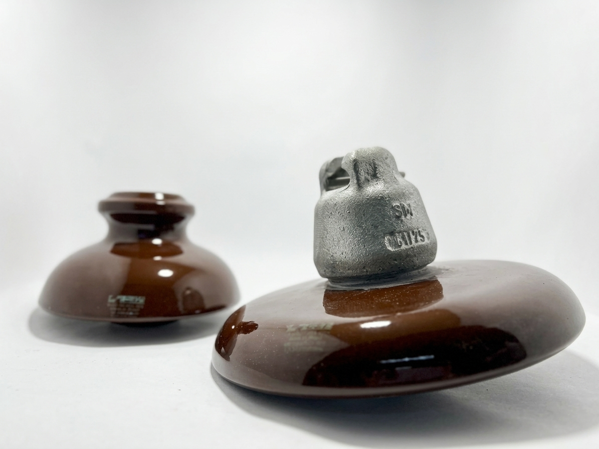 Aisladores de vidrio y porcelana